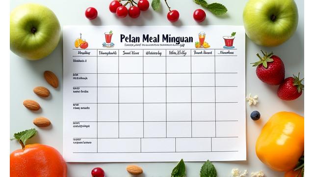 Pelan makanan sihat mingguan