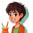 Remaja minum smoothie