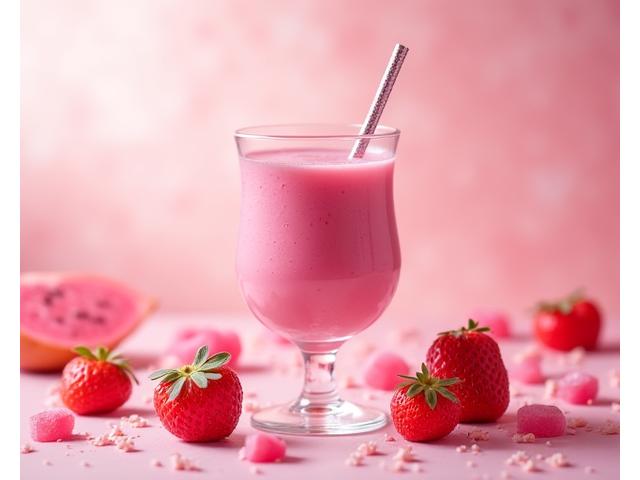 Princess Pink Smoothie, smoothie merah jambu dengan buah naga