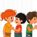 Kanak-kanak muda sedang bermain